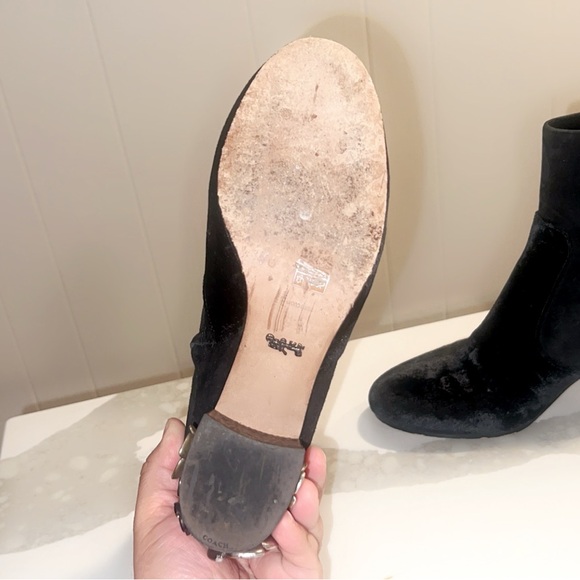 COACH Juliet Suede Ankle Bootie - Picture 10 of 11